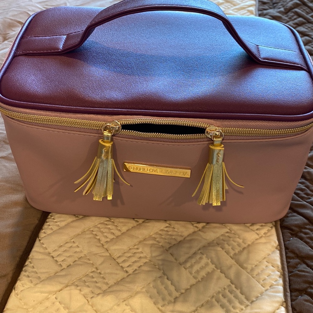 Tender Love & Carry travel makeup bag purple and lavender